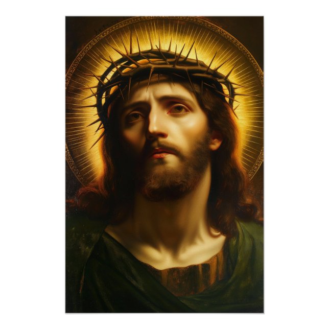 Pôster Ecce Homo | Jesus Cristo com Coroa de Espinhos (Frente)