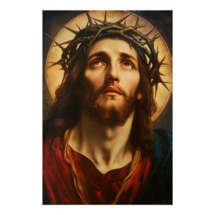 Pôster Ecce Homo   Jesus Cristo com Coroa de Espinhos