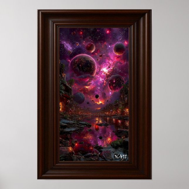 Poster Echoes of a Shattered Universe (Frente)