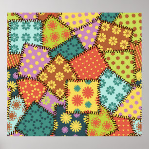 Poster Eclectic Patchwork (Correção Eclética): Diversa Co