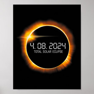 Poster Eclipse 2024 Abril 2008 Totalidade Mens Mulheres C