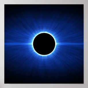 Pôster Eclipse da estrela azul