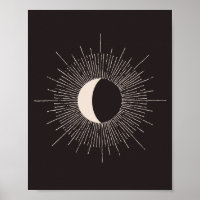 Eclipse de burst de lua abstrato