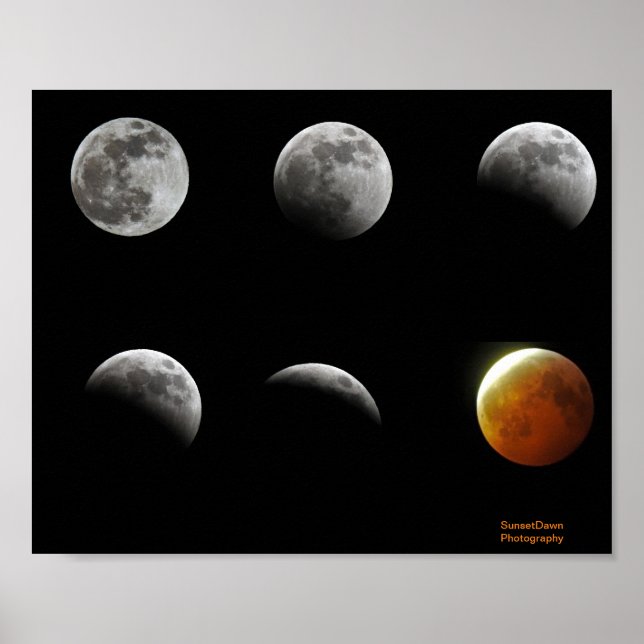 Poster Eclipse de Lua Completa 2019 (Frente)