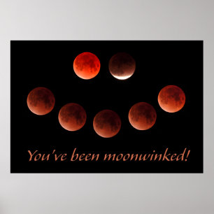 Poster Eclipse de março de 2026 Lua Piscando