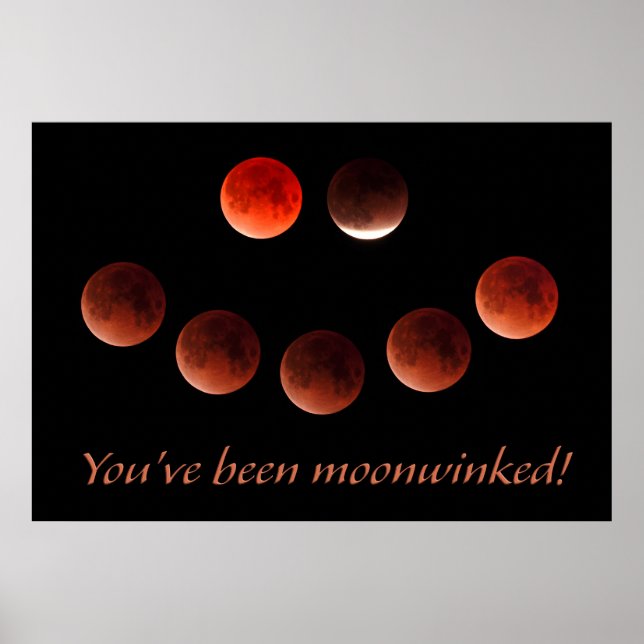 Poster Eclipse de março de 2026 Lua Piscando (Frente)