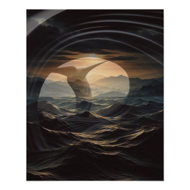 Pôster Eclipse do Abismo (Frente)