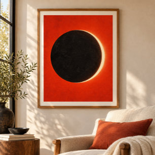 Poster Eclipse em Vermilion Arte Impressa