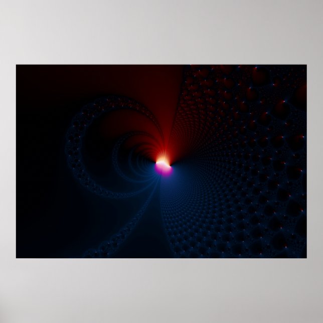 Poster Eclipse lunar - Fractal (Frente)