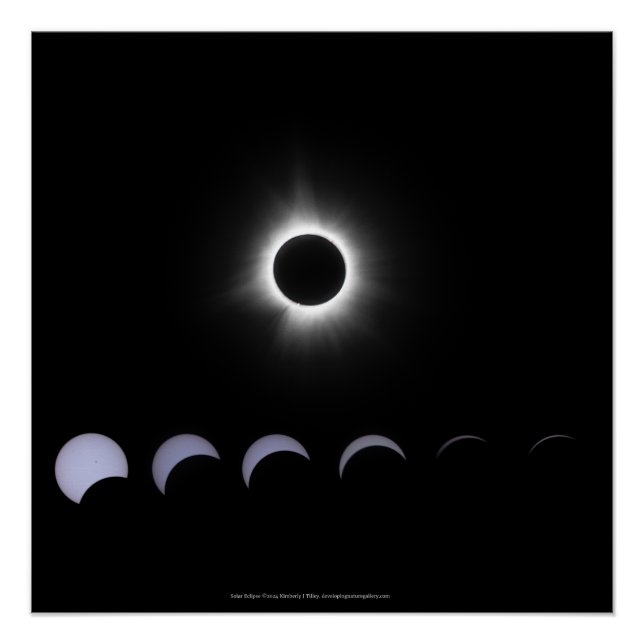 Pôster Eclipse Solar 2024 (Frente)