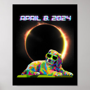 Poster Eclipse Solar 2024 De Abril 8 Vidro De Eclipse Sol
