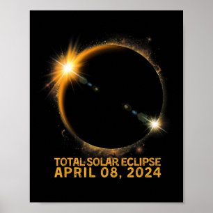 Poster Eclipse Solar 2024 Eclipse Solar Total 4.08.24