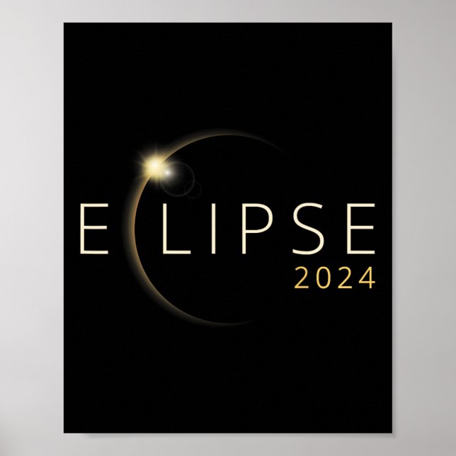 Poster Eclipse Solar 2024 Eclipse Solar Total 4.08.24 1 (Frente)