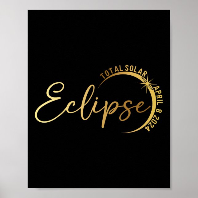 Poster Eclipse Solar 2024 Eclipse Solar Total 4.08.24 1 (Frente)