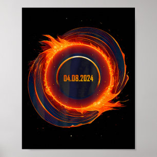 Poster Eclipse Solar 2024 Eclipse Sun Total