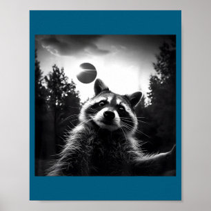 Poster Eclipse Solar 2024 Rato Silvestre Engraçado Selfie