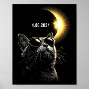 Poster Eclipse Solar 2024 Total Eclipse 8 De Abril De 202