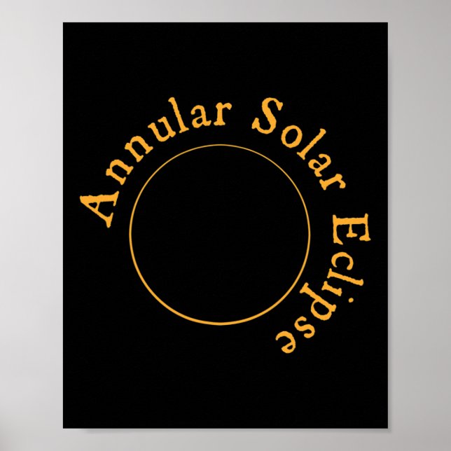 Poster Eclipse Solar Anular (Frente)
