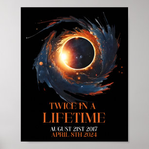 Poster Eclipse Solar Camisa Duas Vezes Na Vida 2024 Solar