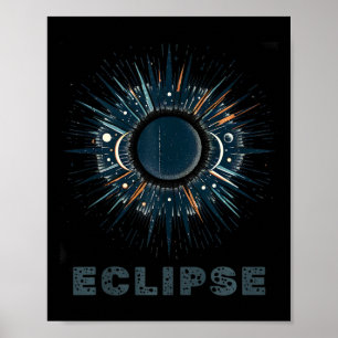 Poster Eclipse Solar da Vintage Oficial