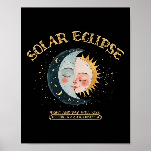 Poster Eclipse Solar Design 4.08.24 Eclipse Solar Total 2 (Frente)