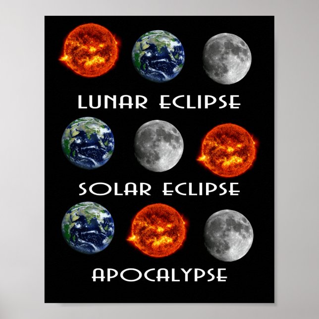 Poster Eclipse Solar Eclipse Solar Apocalypse (Frente)