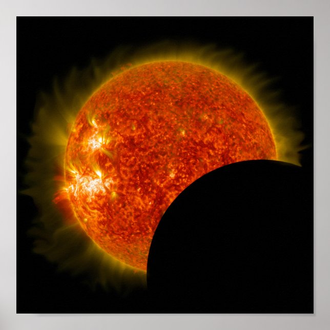 Poster Eclipse Solar em Andamento (Frente)