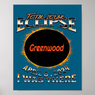 Poster Eclipse Solar em Greenwood Indiana Lá