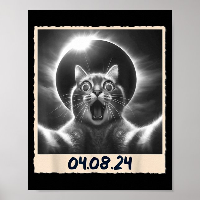 Poster Eclipse Solar Engraçado 04 08 24 (Frente)