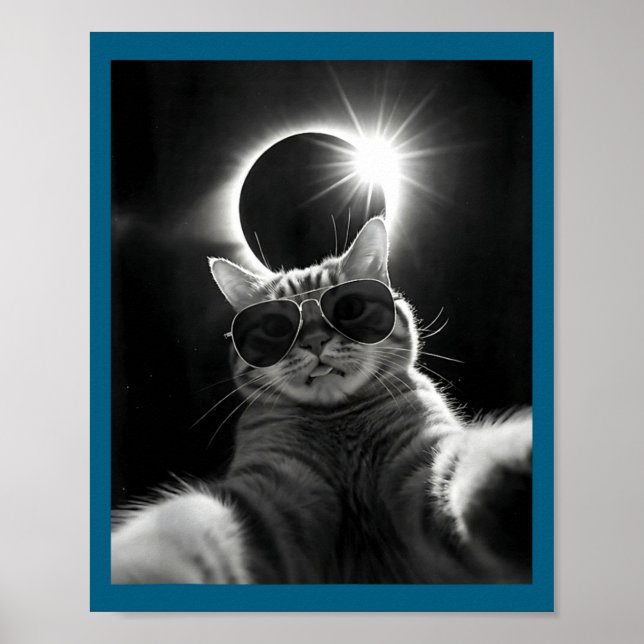 Poster Eclipse Solar Engraçado Eclipse Solar Total (Frente)