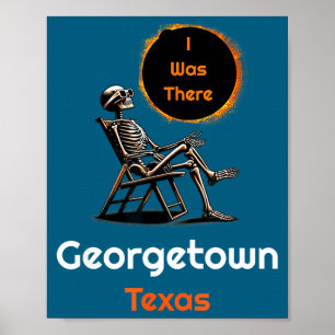 Poster Eclipse Solar Georgetown Texas Lá