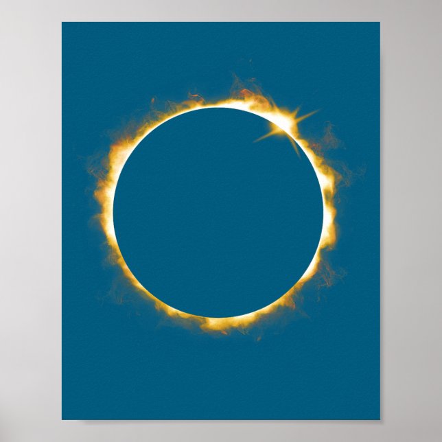 Poster Eclipse Solar Gráfico 21 de Agosto de 2017 (Frente)