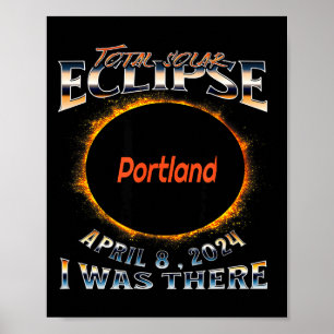 Poster Eclipse Solar I Portland Indiana Lá
