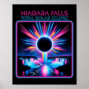 Poster Eclipse Solar Niagara Cai Totalmente Evento Souven