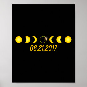 Poster Eclipse Solar Total 2017