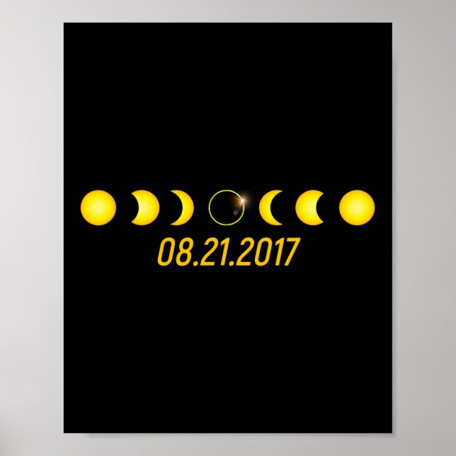 Poster Eclipse Solar Total 2017 (Frente)