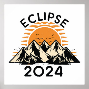 Poster Eclipse Solar Total 2024