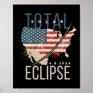 Poster Eclipse Solar Total 2024
