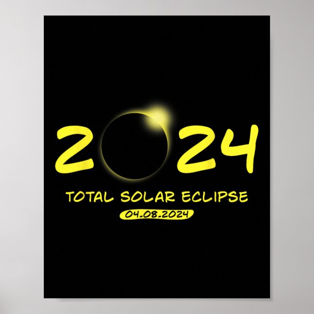 Poster Eclipse Solar Total 2024 04.08.24  (Frente)