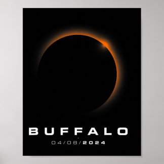 Poster Eclipse Solar Total 2024 - Eclipse Solar de Buffal