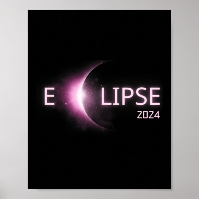 Poster Eclipse Solar Total 2024 Eclipse Solar Total 4. (Frente)