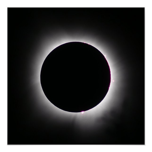 Pôster Eclipse Solar Total 8 de abril de 2024 (Frente)