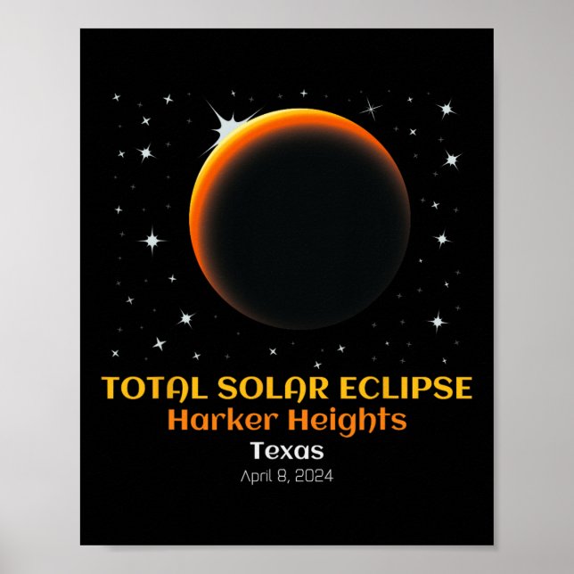 Poster Eclipse Solar Total abril 86 (Frente)