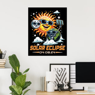 Poster Eclipse Solar Total abril de 2024