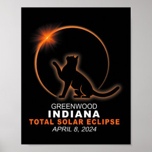 Poster Eclipse Solar Total de Indiana 2024 1