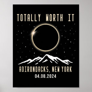 Poster Eclipse Solar Total de Nova Iorque 2024