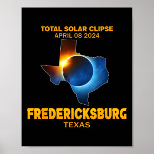 Poster Eclipse Solar Total do Texas 2024
