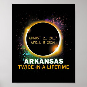 Poster Eclipse Solar Total Duas Vezes Na Vida 2024
