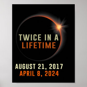 Poster Eclipse Solar Total Duas Vezes Num Solar De Vida 2