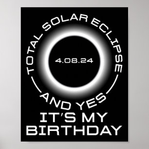 Poster Eclipse Solar Total e Sim É O Meu Ap de Aniversári